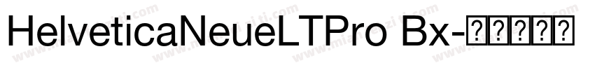 HelveticaNeueLTPro Bx字体转换